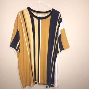 Large striped shirt
